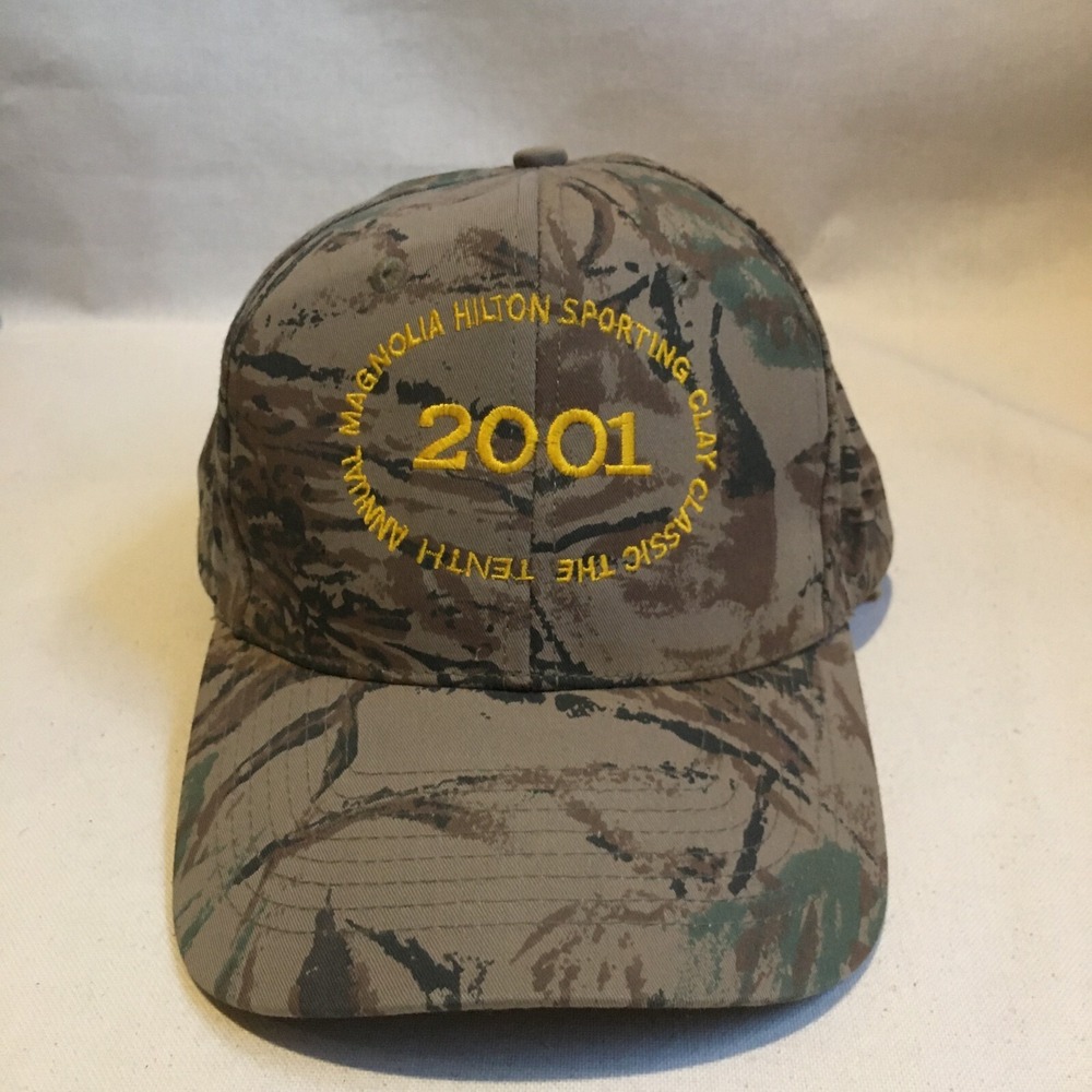 VINTAGE Magnolia Sporting Hat Cap Mens Snap Back Brown Camo 2001 Y2K Hunting